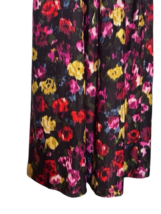 Moulinette Soeurs Anthro Size 4 French Fields Floral Dress Gown Whimsy Pink Bow - Picture 5 of 10